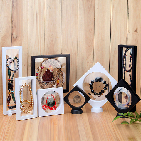20pcs Wholesale Floating Picture Frame Shadow Box Jewelry Display Stand Holder Protect Jewellery Stone Presentation Case ► Photo 1/6