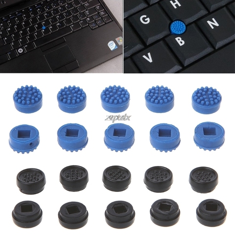 10PCS Trackpoint Pointer Mouse Stick Point Cap For DELL Laptop Keyboard Black/blue color Z09 Drop ship ► Photo 1/6