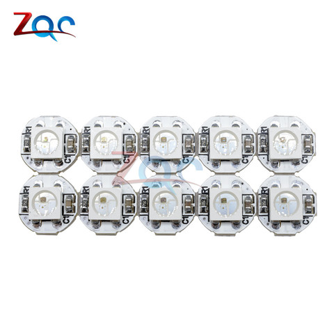 10Pcs DC 5V 3MM x 10MM WS2812B SMD RGB LED Mini PCB Board 5050 Chip Built-in IC-WS2812 Top Quality ► Photo 1/5