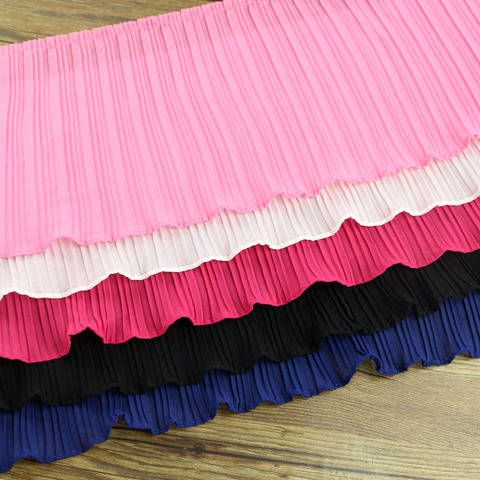 2 yards of chiffon, 100 fold lace trim neck neck cuff skirt DIY handmade lace curtain ► Photo 1/3