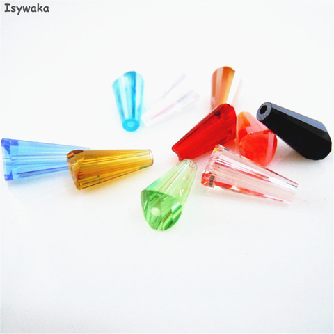 U Pick Color 50pcs 6X12MM Tower Shape Austria Crystal Beads Glass Beads Loose Spacer Bead For DIY Jewelry Making ► Photo 1/1