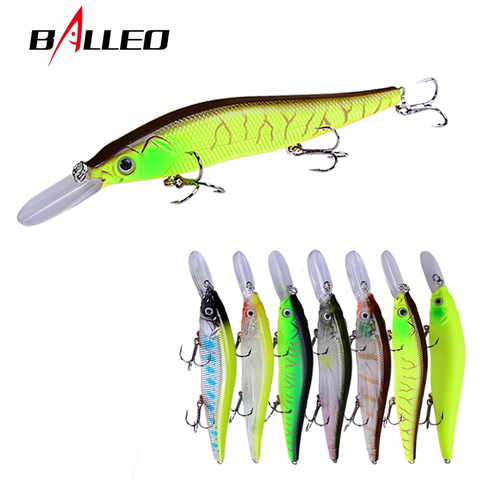 Balleo 13cm/16g Fishing lure Floating Minnow Bait lure Magnet Moving System Diving Jerkbait 6# BKK Hook For Pike Crap Fishing   ► Photo 1/6
