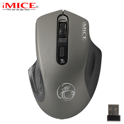 Silent Buttons 2.4GHz Wireless Mouse Power Saving Optical Mini Computer Mouse Cordless Mice USB Receiver For PC Laptop Notebook ► Photo 1/6