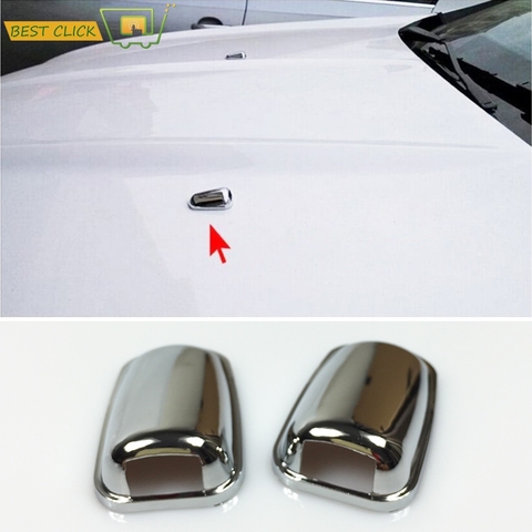 Chrome Front Windscreen Windshield Washer Head Water Spray Nozzle Wiper Water-jet Cover Trim For Ford Focus MK3 Mondeo MK4 ► Photo 1/6