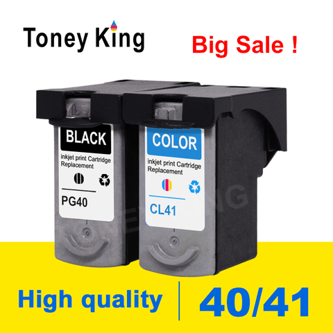 Toney King Ink Cartridge For canon PG40 PG 40 Compatible Pixma MP210 MP220 MX300 MX310 iP1800 iP2500 printer cartridges ► Photo 1/5