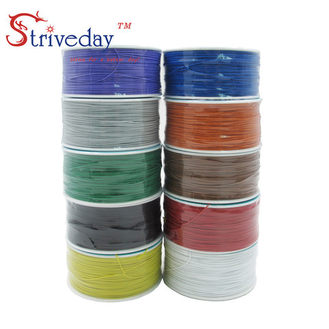 250m 30awg single core copper wire OK line circuit board flying line PCB jumper electronic wire welding cable ► Photo 1/6