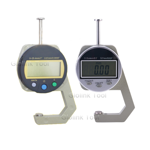 Digital Thickness Gauge 0-25.4mm/ 0.01 Electronic Thickness Gauge For Paper Leather Cloth Wood Board Thickness Measuring Tool ► Photo 1/1