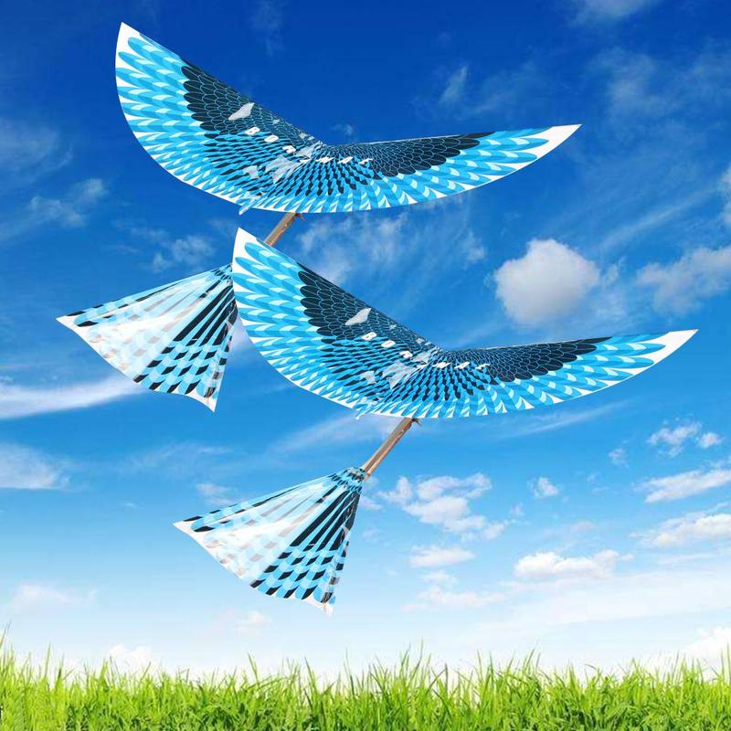Rubber Band Flying Bird Power Kites Children's Outdoor Interactive Toys T8J V5T4 
