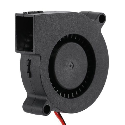 New Black Brushless DC Cooling Blower Fan 2 Wires 5015 12V 0.13A 50x50x15mm ► Photo 1/6