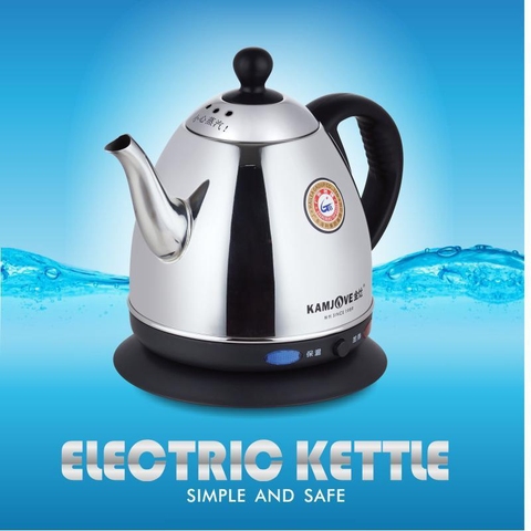 KAMJOVE T-808 electric kettle stainless steel kettle Heat preservation electric teapot automatic power off kettle ► Photo 1/4