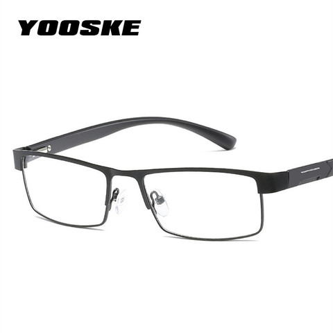 YOOSKE Non spherical lens Reading Glasses Men Titanium alloy Presbyopia Eyeglasses with diopters Hyperopia Prescription Eyewear ► Photo 1/6