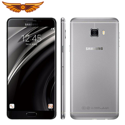Original Samsung Galaxy C7 C7000 5.7 Inch 4GB RAM 64GB RAM 16.0MP LTE 4G Octa Core 3300mAh Dual SIM Android 6.0 Mobile Phone ► Photo 1/6