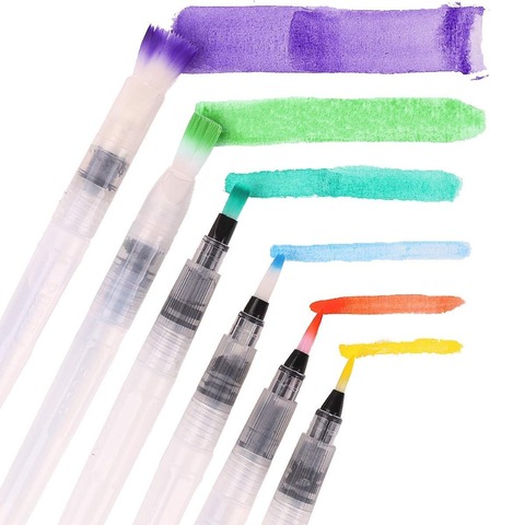 Water Coloring Painting Brush Pens Markers Refillable Assorted Brush Tips Set For Watercolouring Oil Acrylic Painting ► Photo 1/6