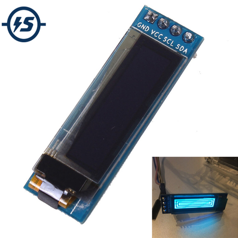 For Arduino SSD1306 I2C OLED LCD Display Module 0.91 inch 128x32 IIC Serial Blue 0.91