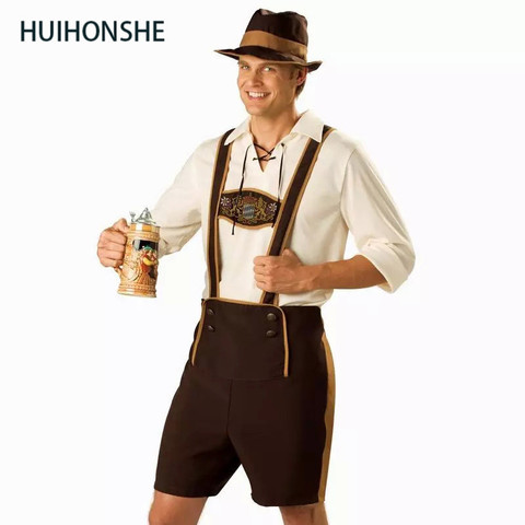 Plus Size Men's Oktoberfest Costumes Traditional German Bavarian Beer Male Cosplay Halloween Octoberfest Festival Party Clothes ► Photo 1/3
