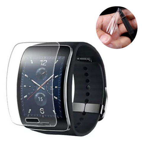 2pcs Anti-shock Soft TPU Ultra HD Clear Protective Film Guard For Samsung Galaxy Gear S R750 Full Display Screen Protector Cover ► Photo 1/4