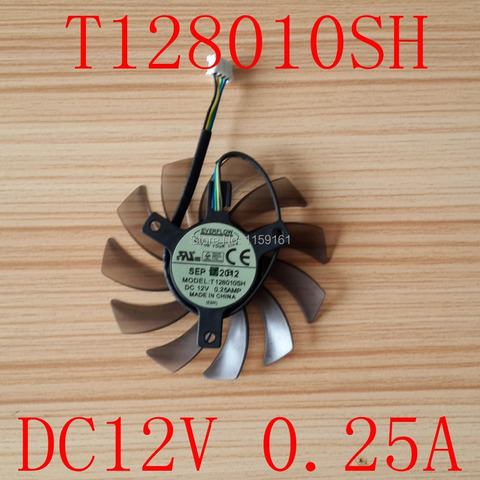 Free shipping Cooling FAN  EVERFLOW T128010SH 12V 0.25A 4pin 75X75X10MM Frameless graphics card fan ► Photo 1/1