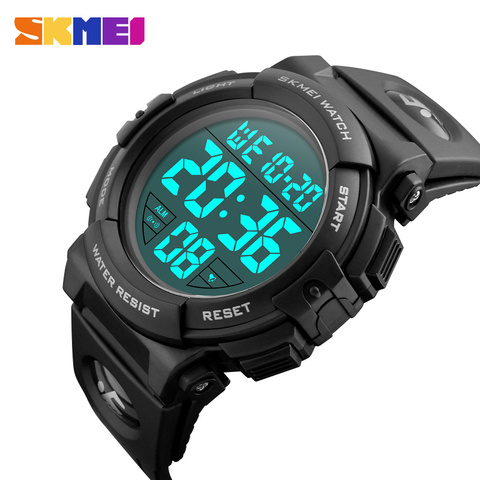 SKMEI Chrono Men Watch Top Luxury Brand Sport Watch Electronic Digital Male Wrist Clock Man 50M Waterproof Men's Watches 1258 ► Photo 1/6