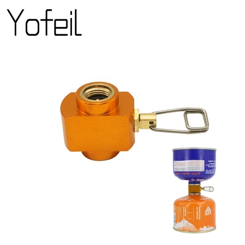 Outdoor Camping Stove Adaptor Conversion Split Type  Furnace Connector Cartridge Tank Gas filling Adapter Gas Cylinder adapter ► Photo 1/6