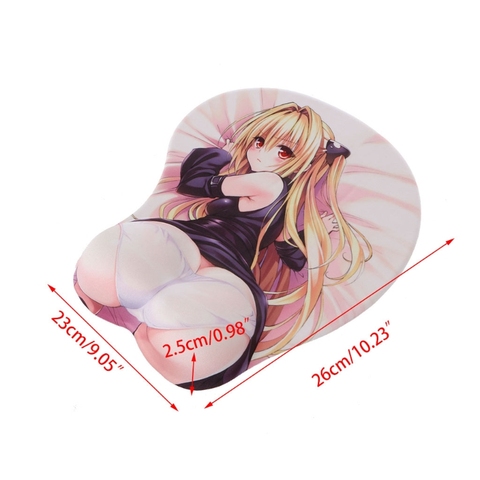 12 Styles Cartoon Anime 3D Mouse Pad Hips Chest Creative Design Silicone Mouse Pad Creative Wrist Rest Support Dropship ► Photo 1/6
