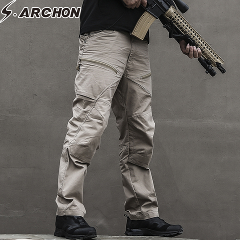 Mens Military Army Pants Men's Urban Tactical Clothing Combat Trousers Multi Pockets Unique Casual Pants Ripstop Fabric ► Photo 1/6