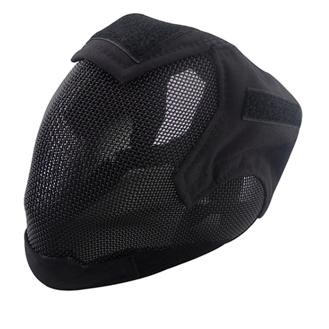 Free Shipping Steel Net Mesh Fencing Cosplay Mask Full Cover Face Protective Tactical Military Paintball airsoft Mask Outdoor ► Photo 1/5