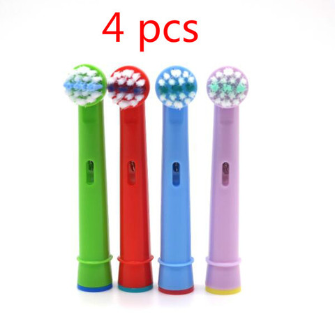 Replacement Kids Children Tooth Brush Heads For Oral B EB-10A Pro-Health Stages Electric Toothbrush Oral Care(4 pcs) ► Photo 1/6