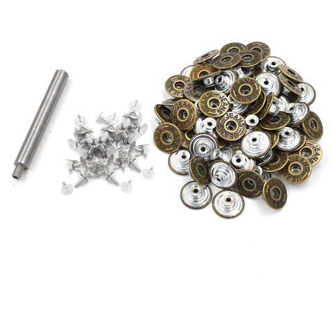 20mmJeans buttons 15 sets / pack + installation tools.pants buttons. Metal clasp buckle .Clothing & Accessories ► Photo 1/3