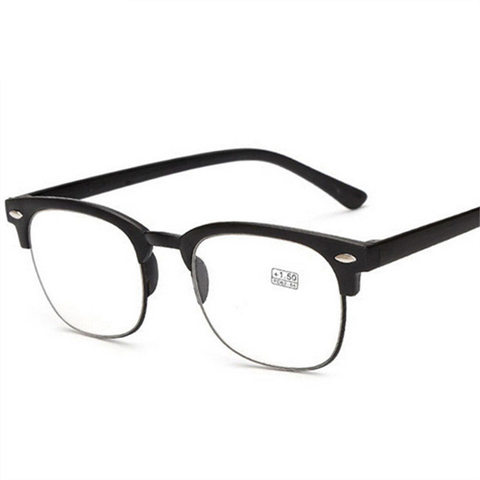 Classic Reading Glasses Men TR90 Half Frame Presbyopic Eyeglasses Transparent Ultralight Anti Fatigue Prescription Glasses women ► Photo 1/6