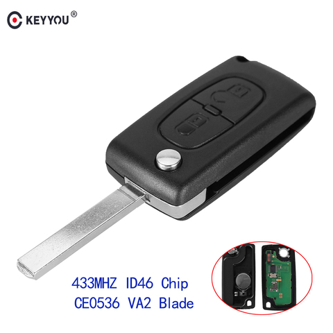 433MHz Ask Fsk Remote Control for Citroen C1 C2 C3 C4 C5 Berlingo