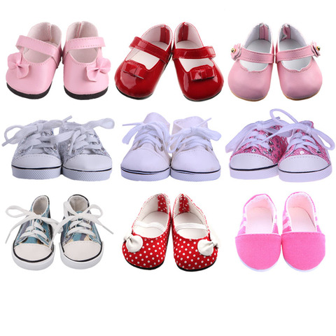 Doll Clothes Shoes Canvas Sequins Shoes For 18 Inch American&43Cm Baby New Born Reborn Doll For Our Generation Christmas Girl`s ► Photo 1/6