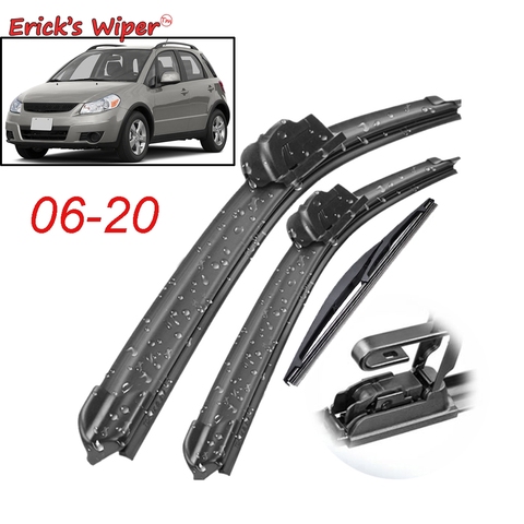 Erick's Wiper Front & Rear Wiper Blades Set Kit For Suzuki SX4 S-Cross 2013 - 2022 Windshield Windscreen 26