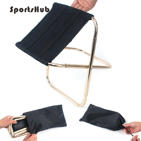 SPORTSHUB Lightweight Outdoor Fishing Chair Portable Folding Backpacker Oxford Cloth Foldable Picnic Camping Stool SES0033 ► Photo 1/4