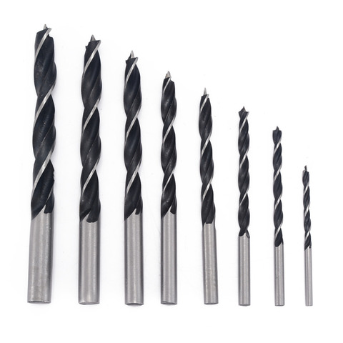 8Pcs Twist Drill Bits Set High Carbon Steel Metal Wood Drilling Tools for Woodworking Power Tools 3/4/5/6/7/8/9/10mm ► Photo 1/6