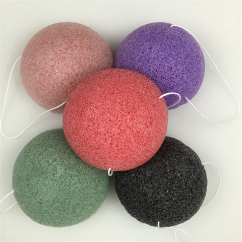 1pcs Natural Konjac Cosmetic Puff Bamboo Charcoal Cleanser Sponge Makeup Facial Cleaning Tool Smooth Beauty Essential Konnyaku ► Photo 1/6