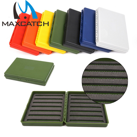 Maximumcatch Super Slim Fly Fishing Box , Plastic Colorful Fly Box Can Hold 408 Flies Waterproof Fishing Box with Foam ► Photo 1/6