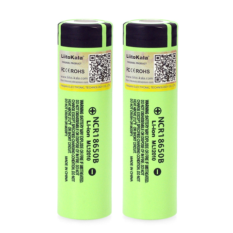 12PCS/lot Liitokala original 18650 3400mAh NCR18650B 3.7V battery Lithium Rechargeable Battery For Flashlight Batteries ► Photo 1/5
