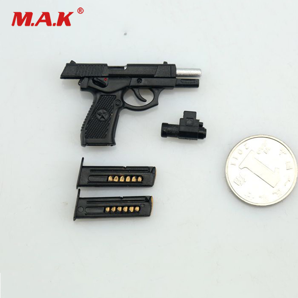 1:6 4D Assembled QSZ92 Pistol Model Plastic Gun Weapon Toy F 12'' Movable Figure