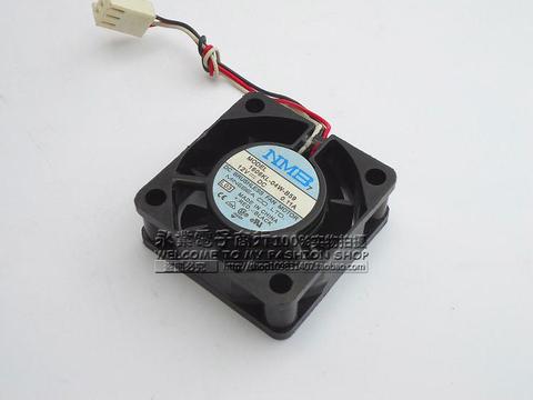 Original NMB NMB-MAT 4015 Double ball bearing 12V 0.11A 1606KL-04W-B59 3 wire cooling fan 40X40X10MM ► Photo 1/1