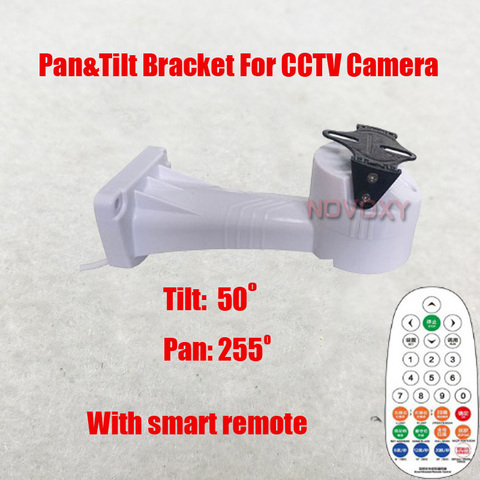 Free Shipping smart remote Motorized Pan Tilt Rotate CCTV Camera Holder Bracket Wall Mount ► Photo 1/6