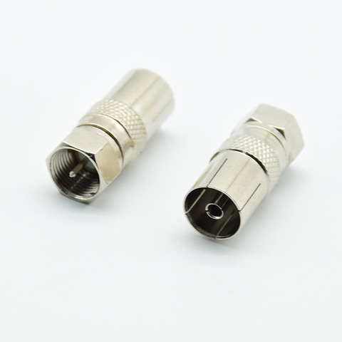 5Pcs F Type Male Plug Connector Socket to RF Coax TV Aerial Female RF Adapters ► Photo 1/3
