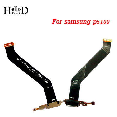 A+++ For Samsung Galaxy Tab 2 P5100 Tab 3 P5210 P5200 Charger Charging Flex Cable USB Dock Connector Port + Microphone Cables ► Photo 1/6