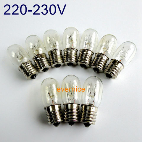 220V 15W E17 Sewing Machine Light Bulb  For Singer 15-30 15-88 15-90 27 Fridge Microwave ► Photo 1/2
