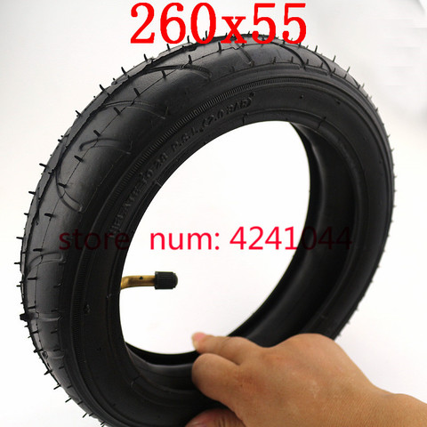 Tires 260x55 tyre&inner tube fits Children tricycle, baby trolley, folding baby cart, electric scooter, children's bicycle ► Photo 1/6