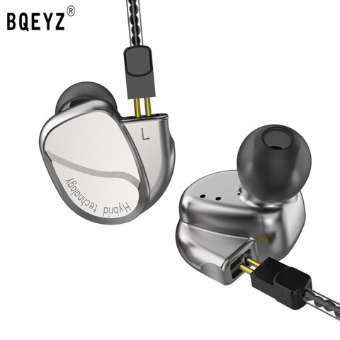 BQEYZ K2 2BA 2DD earbuds in-ear earphones metal earphones 0.78mm PIN interchangeable Bluetooth headset KC2 BQ3 V80 ZST AS10 TFZ ► Photo 1/6