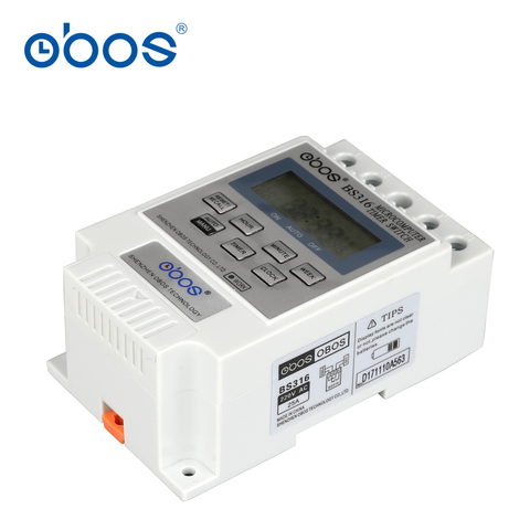 beautiful good quality good price 220V timer switch relay 24 hours timer switch with 10 times on/off time set range 1min-168H ► Photo 1/6