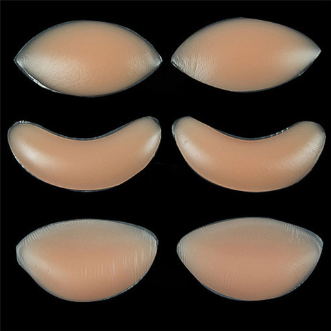 Silicone Breast Forms Cleavage Pushup Enhancers Pads Swimsuit Bikini Bra  Inserts