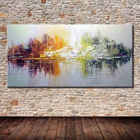Arthyx Paintings Hand Painted Modern Abstract Oil Painting On Canvas Wall Art Picture For Living Room Home Hotal Decor Best Gift ► Photo 1/6