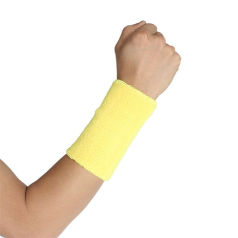 8*15cm Gym Protector Wristbands 100% Cotton Weightlifting Wrist Support Sport Pulseira Brace Tennis Sweatbands Guard LT005OLE ► Photo 1/6