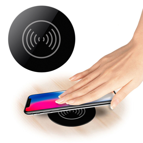 Universal Qi Wireless Charger For iPhone 8 X XR XS Samsung S9 S8 Note 8 9 Furniture Office Table Desk Mounted Quick Charging Pad ► Photo 1/1